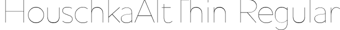 HouschkaAltThin Regular font - HouschkaAltThin.ttf