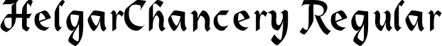 HelgarChancery Regular font - HelgarChancery.ttf