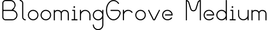 BloomingGrove Medium font - bgrove.ttf