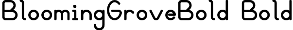 BloomingGroveBold Bold font - bgroveb.otf