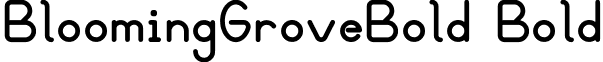 BloomingGroveBold Bold font - bgroveb.ttf