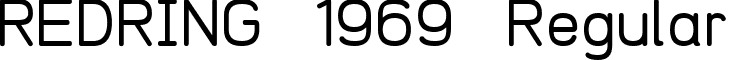 REDRING 1969 Regular font - REDRING 1969 v03.ttf