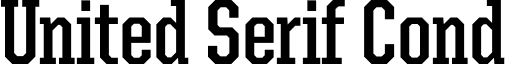 United Serif Cond font - UnitedSerifCond-Bold.otf