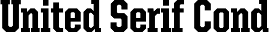 United Serif Cond font - UnitedSerifCond-Heavy.otf