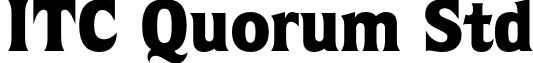 ITC Quorum Std font - QuorumStd-Black.otf