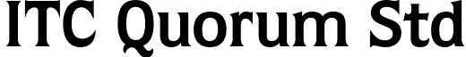 ITC Quorum Std font - QuorumStd-Bold.otf