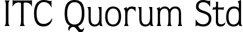 ITC Quorum Std font - QuorumStd-Book.otf