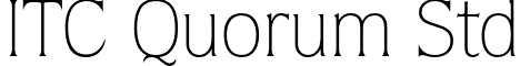 ITC Quorum Std font - QuorumStd-Light.otf