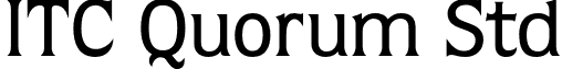 ITC Quorum Std font - QuorumStd-Medium.otf