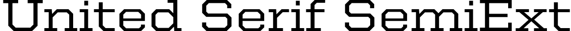 United Serif SemiExt font - UnitedSerifSemiExt-Medium.otf