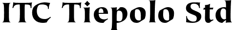 ITC Tiepolo Std font - TiepoloStd-Black.otf