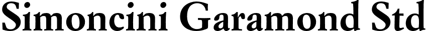 Simoncini Garamond Std font - SimonciniGaramondStd-Bold.otf