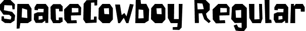 SpaceCowboy Regular font - SpaceCowboy.otf