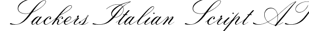 Sackers Italian Script AT font - Sackers Italian Script AT.otf