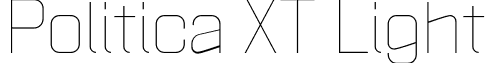 Politica XT Light font - Politica XT Light.otf