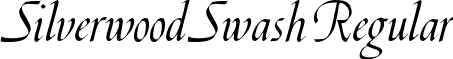 SilverwoodSwash Regular font - SilverwoodSwash-Regular.otf