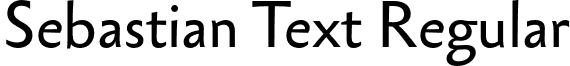 Sebastian Text Regular font - SebastianText.otf