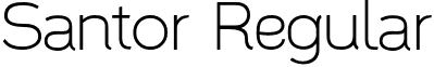Santor Regular font - santor 1.002.otf