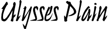 Ulysses Plain font - UlyssesPlain.otf