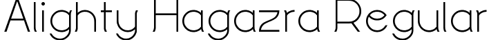 Alighty Hagazra Regular font - Alighty Nesia.ttf