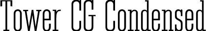 Tower CG Condensed font - Tower CG Condensed.otf