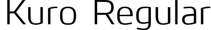 Kuro Regular font - Kuro-Regular.ttf