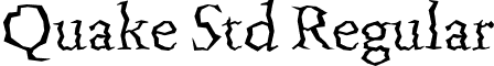 Quake Std Regular font - QuakeStd.otf