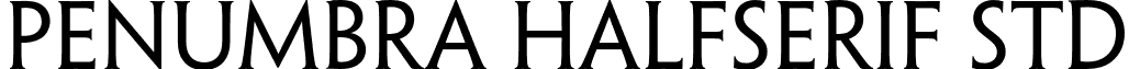 Penumbra HalfSerif Std font - PenumbraHalfSerifStd-Reg.otf