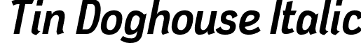 Tin Doghouse Italic font - TinDogIt.ttf