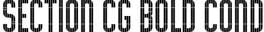 Section CG Bold Cond font - Section CG Bold Cond.otf