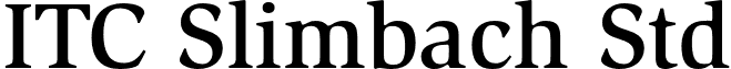 ITC Slimbach Std font - SlimbachStd-Medium.otf