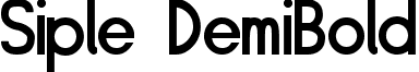 Siple DemiBold font - SIPLDB__.TTF
