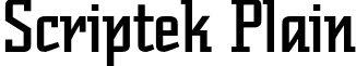 Scriptek Plain font - ScriptekPlain.otf