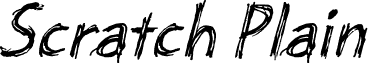 Scratch Plain font - ScratchPlain.otf