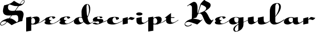Speedscript Regular font - Speedscript-Normal.otf