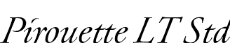 Pirouette LT Std font - PirouetteLTStd-Text.otf