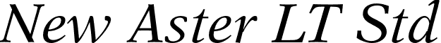 New Aster LT Std font - NewAsterLTStd-It.otf