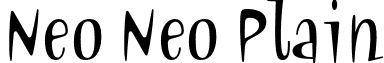 Neo Neo Plain font - NeoNeoPlain.otf