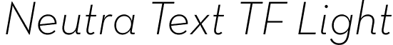 Neutra Text TF Light font - NeutraTextTF-LightItalic.otf