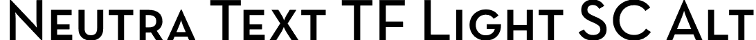 Neutra Text TF Light SC Alt font - NeutraTextTF-DemiSCAlt.otf