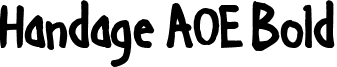 Handage AOE Bold font - design.graffiti.handageaoebold.ttf