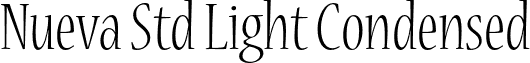 Nueva Std Light Condensed font - NuevaStd-LightCond.otf