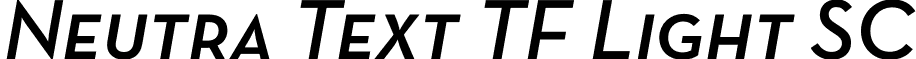 Neutra Text TF Light SC font - NeutraTextTF-DemiSCItalic.otf