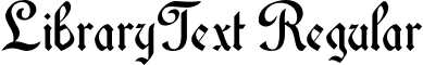 LibraryText Regular font - LibraryText-Normal.otf