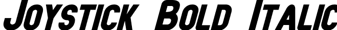 Joystick Bold Italic font - Joystick Bold Italic.ttf
