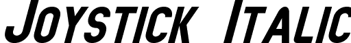 Joystick Italic font - Joystick Italic.ttf