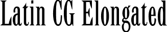 Latin CG Elongated font - Latin CG Elongated.otf