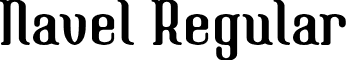 Navel Regular font - Navel.otf