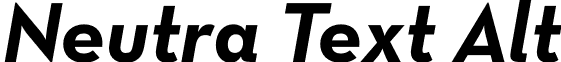 Neutra Text Alt font - NeutraText-BoldItalicAlt.otf