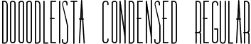 Dooodleista Condensed Regular font - Dooodleista-condensed.ttf